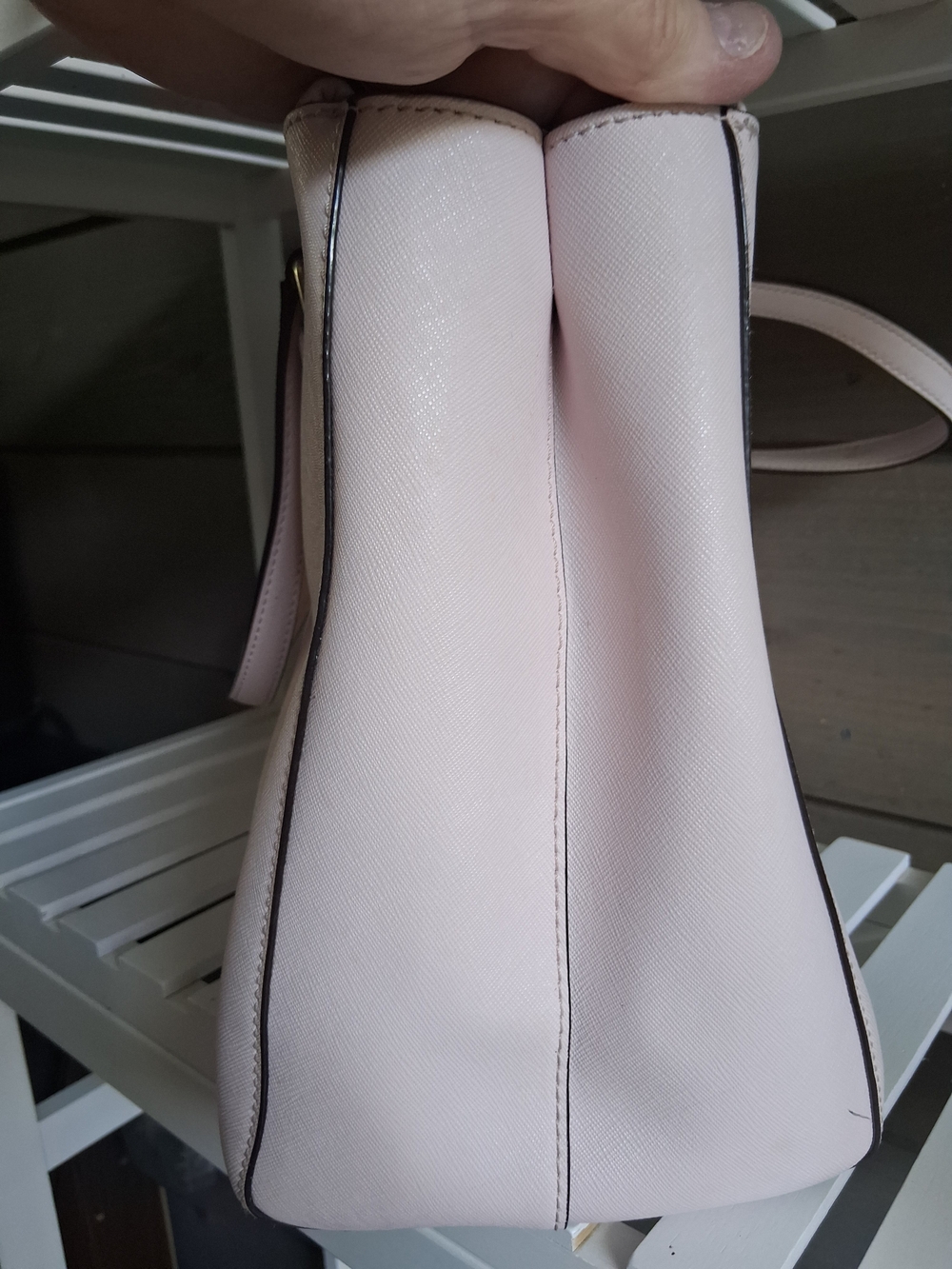 Kate Spade New York Blush Pink Saffiano Leather Tote Bag –  Designer Handbag - Picture 13 of 14